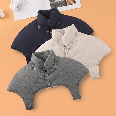 Unisex Warm Velvet Shoulder and Cervical Guard Shawl for Cold Protection