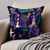 Synth Dark Canadian Band CCrystal Castles Cushion Cover Pillowcase Antidustmite Invisible Zipper Short Plush Sofa Cushion