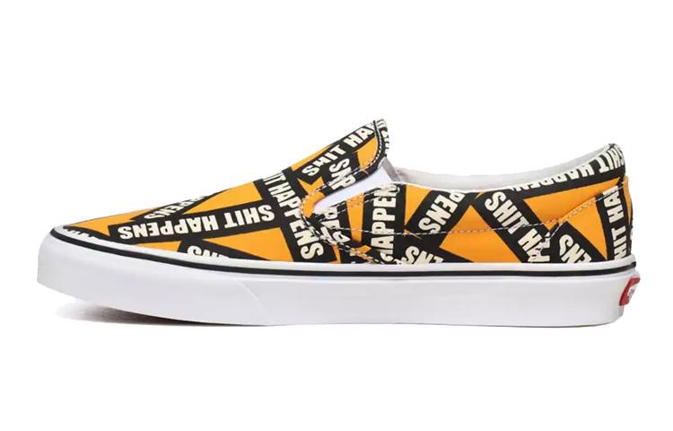 Vans Shit Happens Classic Slip On Orange VN0A4U38WTX 35