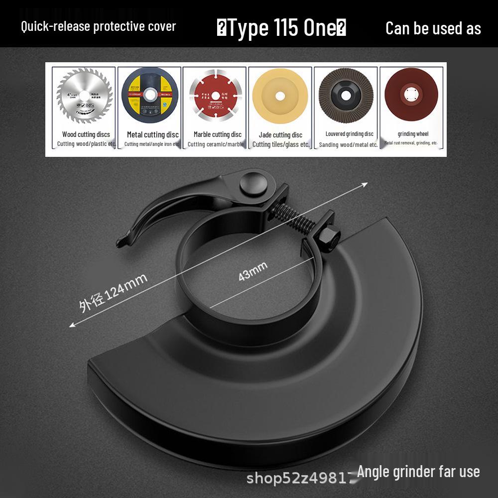 Thickened Dustproof Protective Cover for 100/115/125 Angle Grinder Wheels.