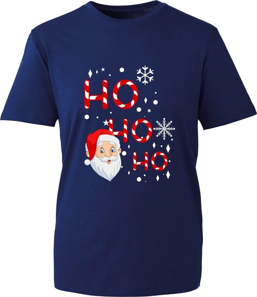 Ho Ho Ho Santa Claus Merry Christmas Tshirt Funny Xmas Tree Winter Festival Top S