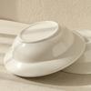Solid Color Ceramic Straw Hat Bowl Nordic Style Restaurant Steak Pasta Bowl Round Simple Fruit Dessert Bowl Household Tableware
