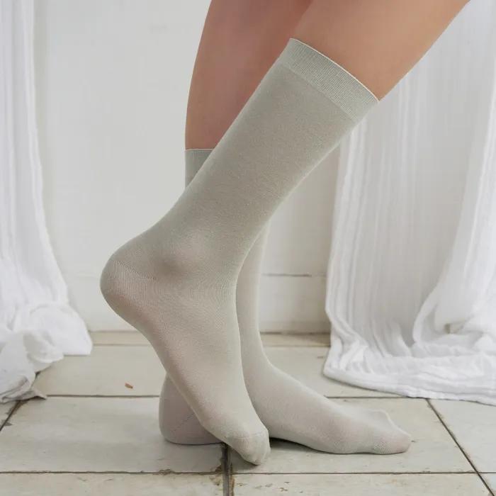 [26SS] BIARRITZ Syrup Solid Crew Socks 4 Colors