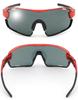 Polarized Sports FIT Customizable A-Fit Men's Sunglasses, MASTER, Full-Rim, Fit, Red/Polarized Smoke, AF-805-C2-PSM-S
