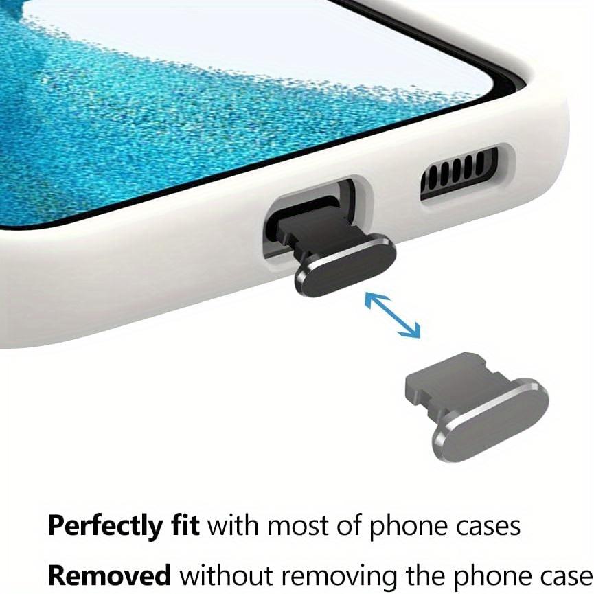5pcs Lightning Port Dust Covers- Anti Dust Plug Set for iPhone 14/13/12/11 Series, AirPods, iPads for All Devices Lightning Port