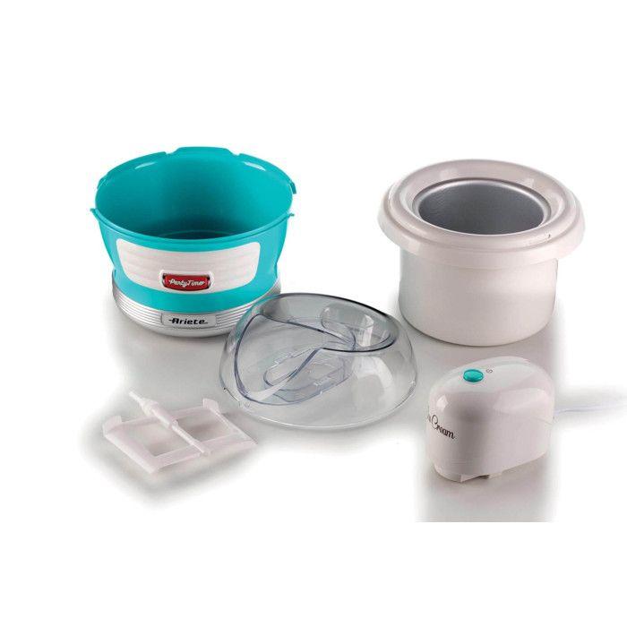 Sorbetière - ARIETE - 643 SORBETIÈRE PARTY TIME - 12W - 1,5L - Panier Amovible Double Isolation