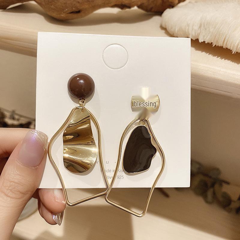 

Авангардные геометрические серебряные серьги: Уникальный, Простой и Стильный для Женщин