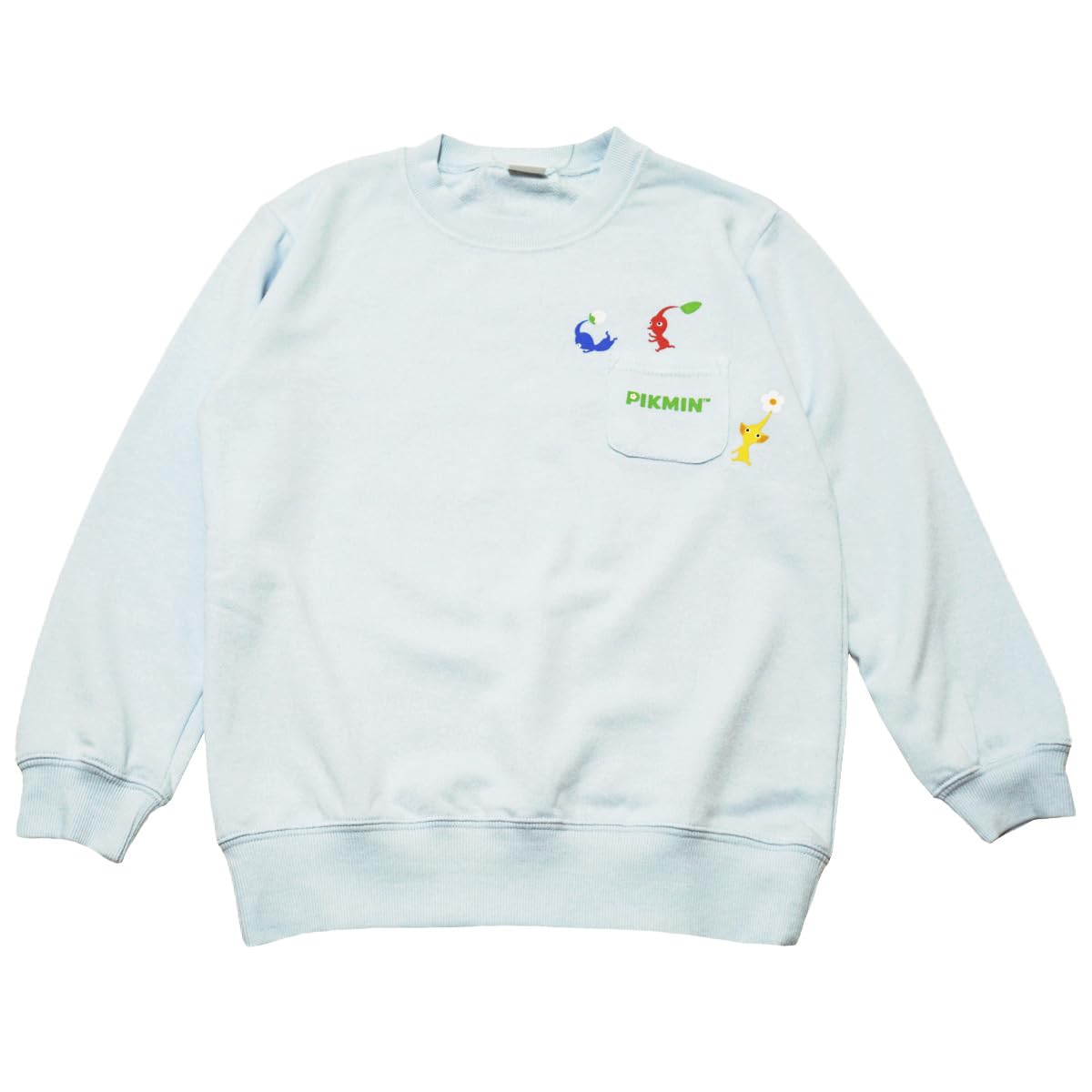 

Bandai Classic Pikmin Fleece Long Sleeve Sweatshirt, Boys, Sax, Autumn/Winter, FR8921AZ