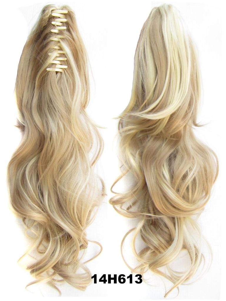 "Real Shot Long Layered Curly Claw Clip Ponytail Wig - Exclusive for Women"