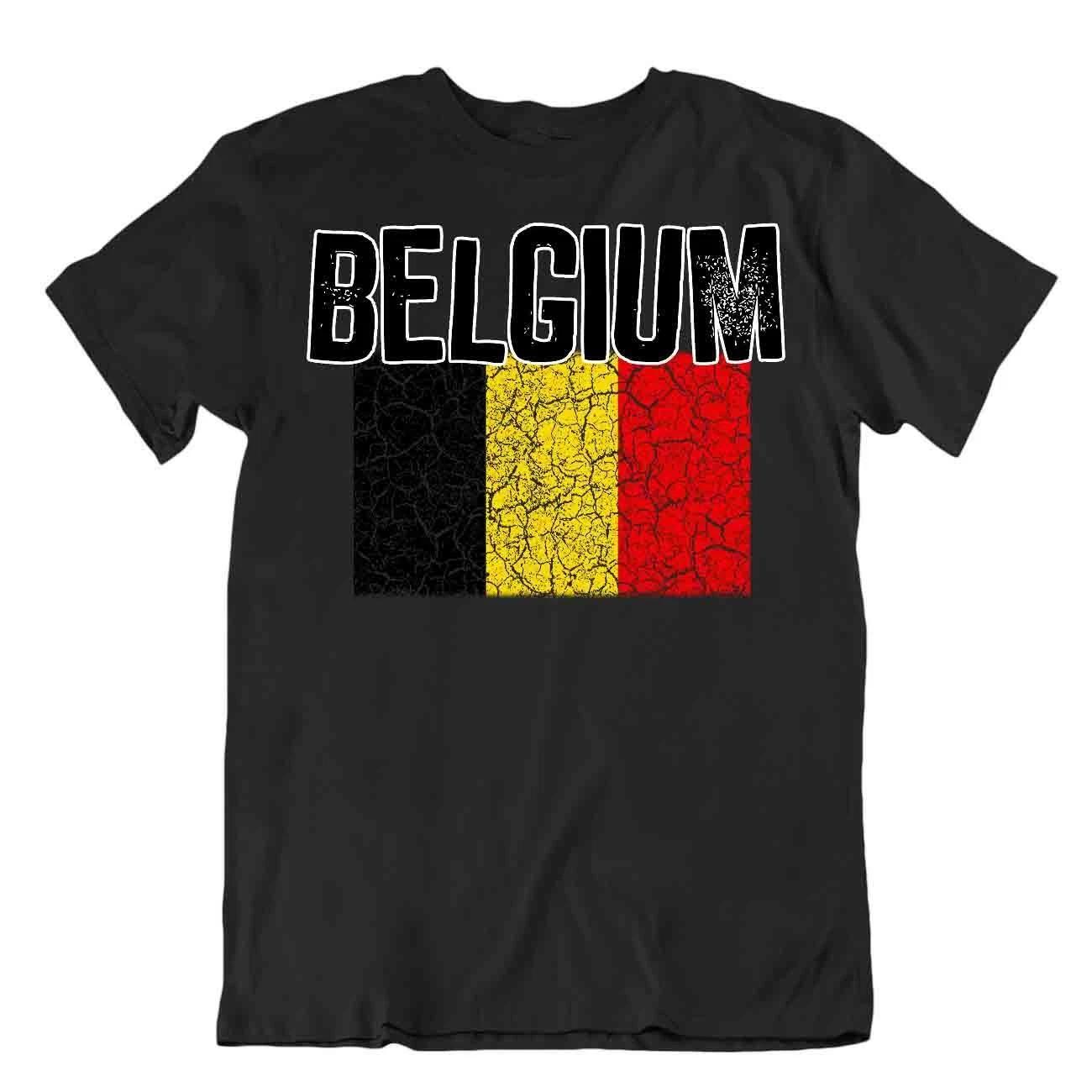 Flag T-Shirt Belgium Fashion Country Souvenir Gift Tee Pride logo 3XL