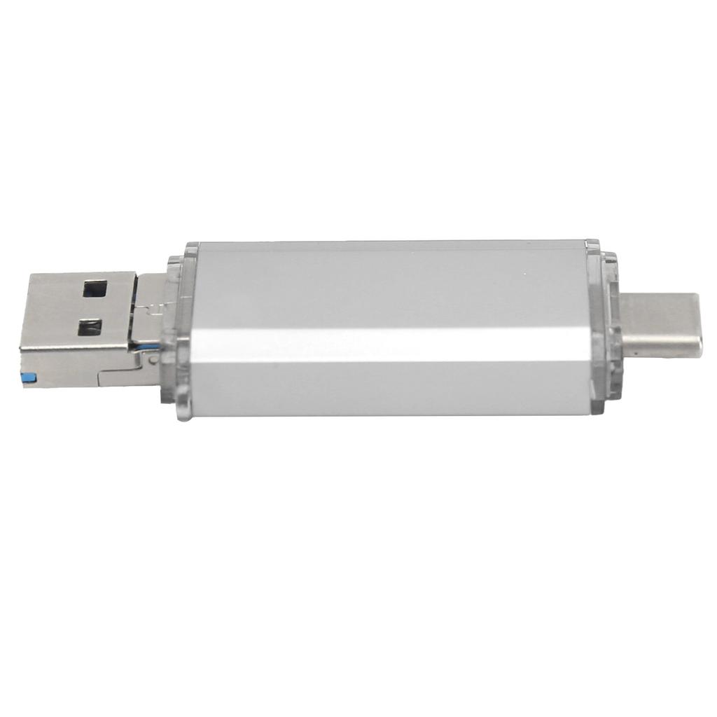 U Disk 3-in-1 Aluminiumlegierung HighSpeed Silber USB3.0 Flash Disk für Mobiltelefone Computer(256 GB )