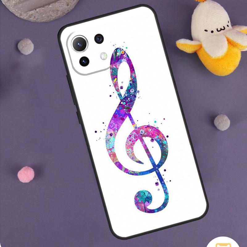 Treble Clef Music Note Case For Xiaomi 15 Ultra 14 13T 14T 15T 17 Pro Max POCO F8 Ultra F5 F6 F7 X5 X6 X7 Pro Cover