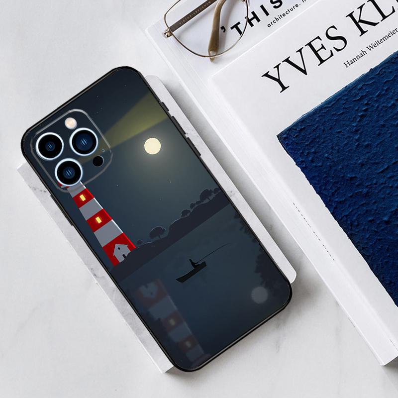 

Abstract art highway landscape lighthouse Case For iPhone 17 Air 15 14 13 12 11 16 Pro Max Mini 16 15 Plus 16e Funda Cover iPhone 12 Pro