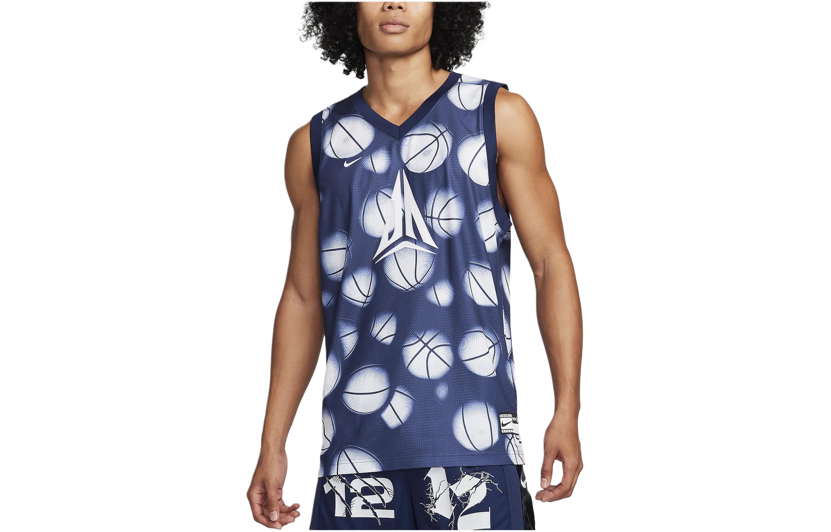 Nike Dri Fit Dna Basketball Jersey Basketball Jersey Men s Blue FN2977-085 L