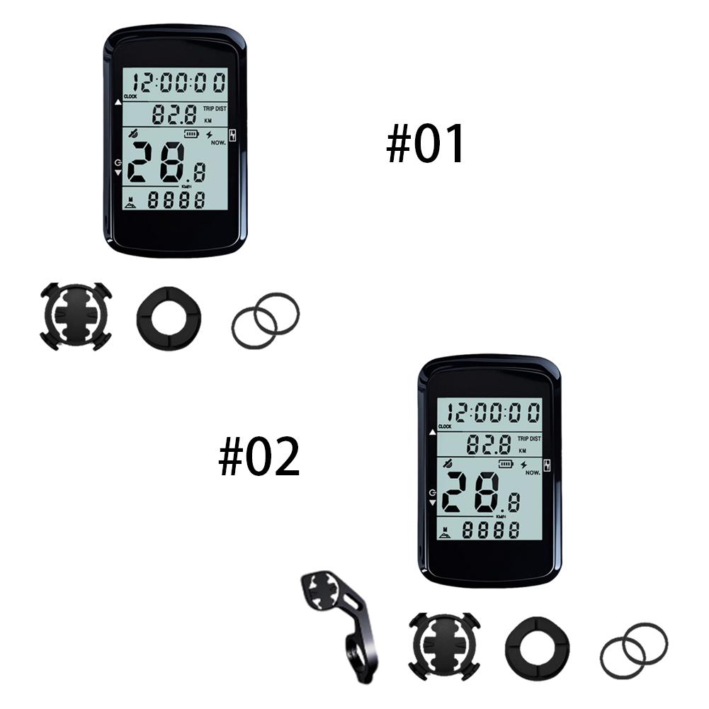 Kabelloser Fahrradcomputer 2,4-Zoll-Bildschirm Digital-Stoppuhr mit Hintergrundbeleuchtung Kabelloser Geschwindigkeitsmesser Wiederaufladbar für Outdoor-Radfahren