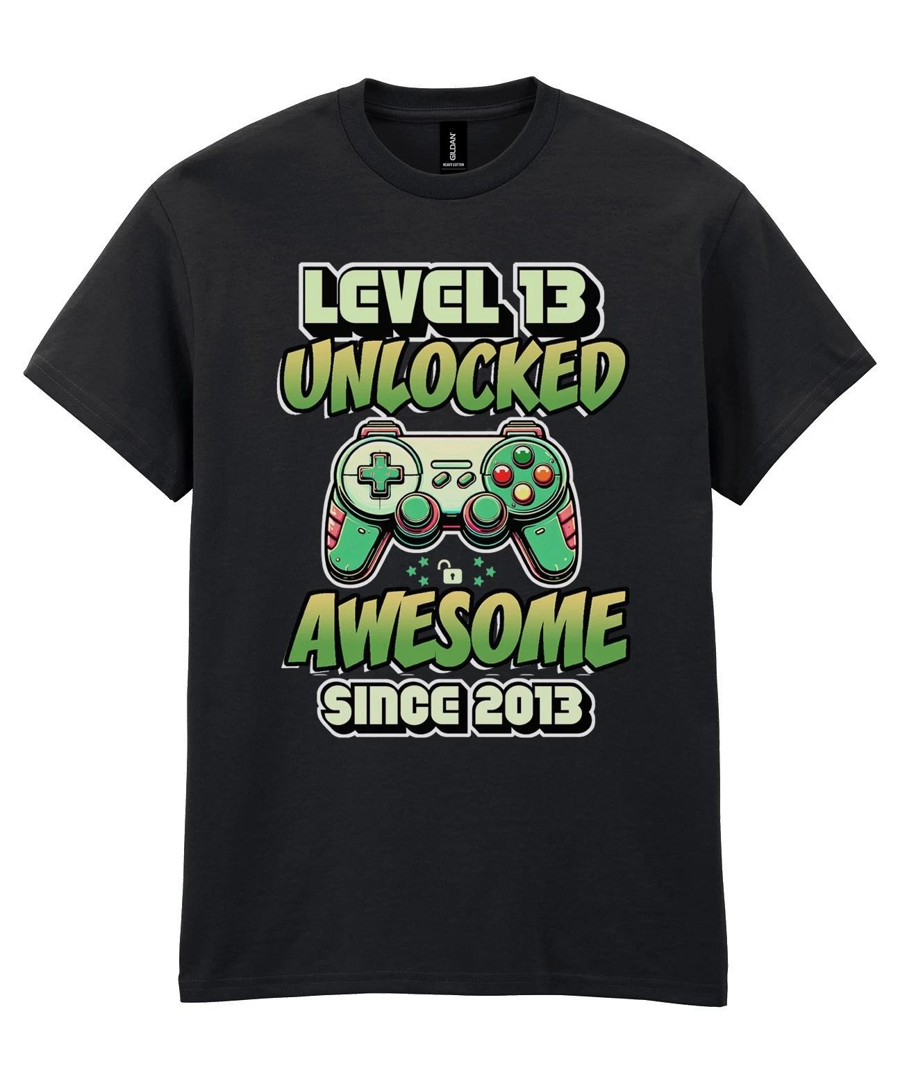 Kids Gaming T-Shirt 13th Birthday Awesome 2013 Level 13 Unlocked Christmas Gamer 160