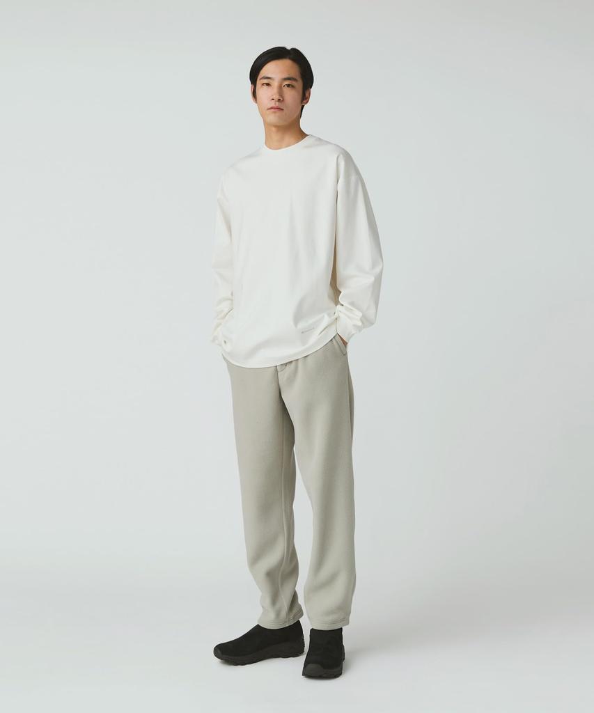 Snow Peak Organic Cotton Mercerized Long Sleeve Cut and and White T-Shirt SW-25AU010, Sew, Men's Women's, XL,