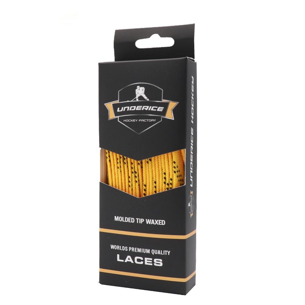 84/108inch Hockey Skate Laces Dual Layer Braid Reinforced Waxed Tip Skate Shoe Laces Durable Hockey Accessories Skating