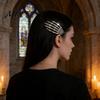 Skull Headpiece for Women Skeleton Hands Hair Clips, Gothic Metal Side Clip Women, Festival Updo Clips Spooky Halloween Horror Accessories, Punk Rock