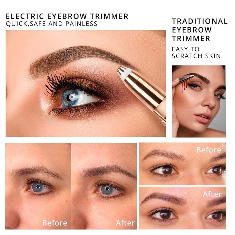 4 In 1 Electric Hair Removel Shaver for Women Eyebrow Trimmer Epilator Electric Painless Hair Remover Machine Body Facial Bikini