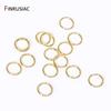 Wholesale 14K/18K Gold Plated Brass Open Jump Rings Split Rings Connector Rings For DIY Fashion Jewelry Making Findings