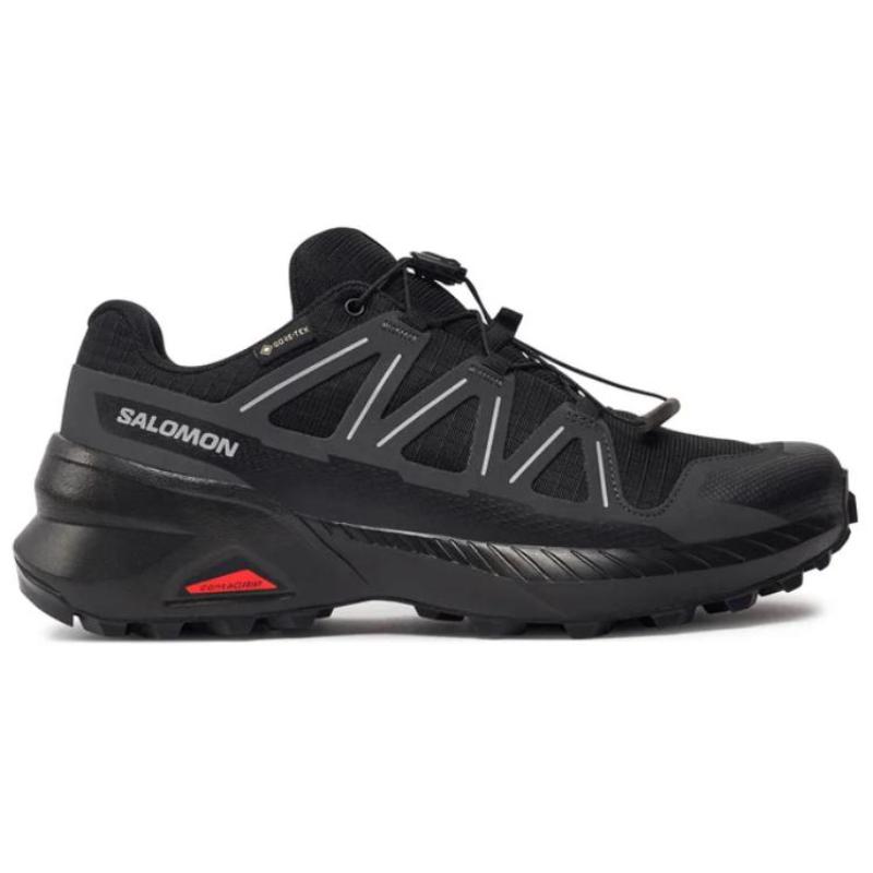 SALOMON Slip Resistant Abrasion Resistant Low Top Running Shoes Women's Black Sneakers L47603500