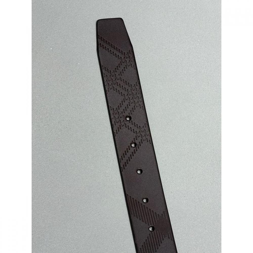 Daks Brown EmboSSed Check Pattern Leather Men S Belt Dbbe4e150w3