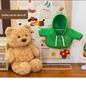 Huggable Teddy Bear Sweatshirt Plush Toy - Cute Stuffed Animal Doll for Kids