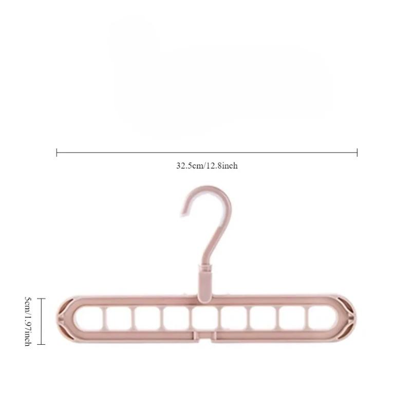 2/5pcs Magic Multi-port Support Hangers for Clothes Drying Rack Multifunction Plastic Clothes Rack Drying Hanger Storage Hangers