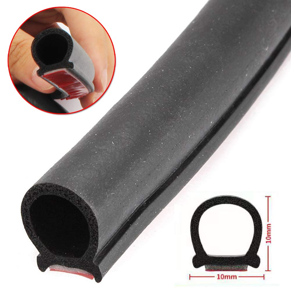 CGnaldo 5M D Shape 10M B Type Car Door Mall Weather Strip Quiet Wind
