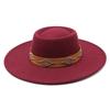 New Fedora Hats For Women 9.5cm Wide Brim Khaki Black Felted Dress Hat Panama Church Men Jazz Hat Sombreros De Mujer