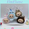 Firstgeneration Headshaped Plush Vinyl Keychain Secondgeneration Labu Cloth Keychain Ugly And Cute Doll Girl