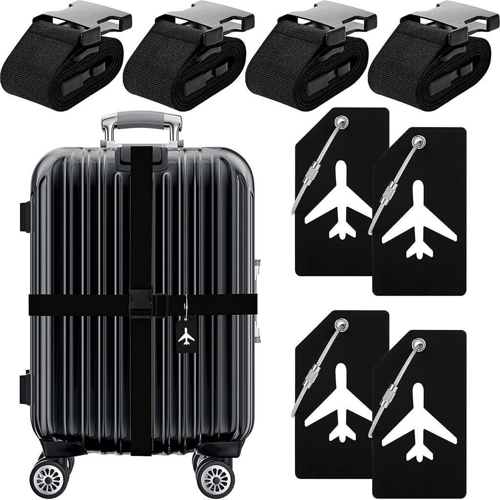 Adjustable Travel Case Cross Tie-down Strap with Customs Lock