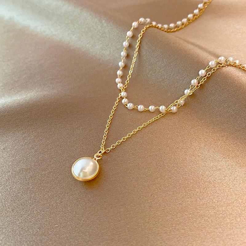 Designer-style Double-layer Pearl Necklace - Luxurious and High-end Neck Accessory