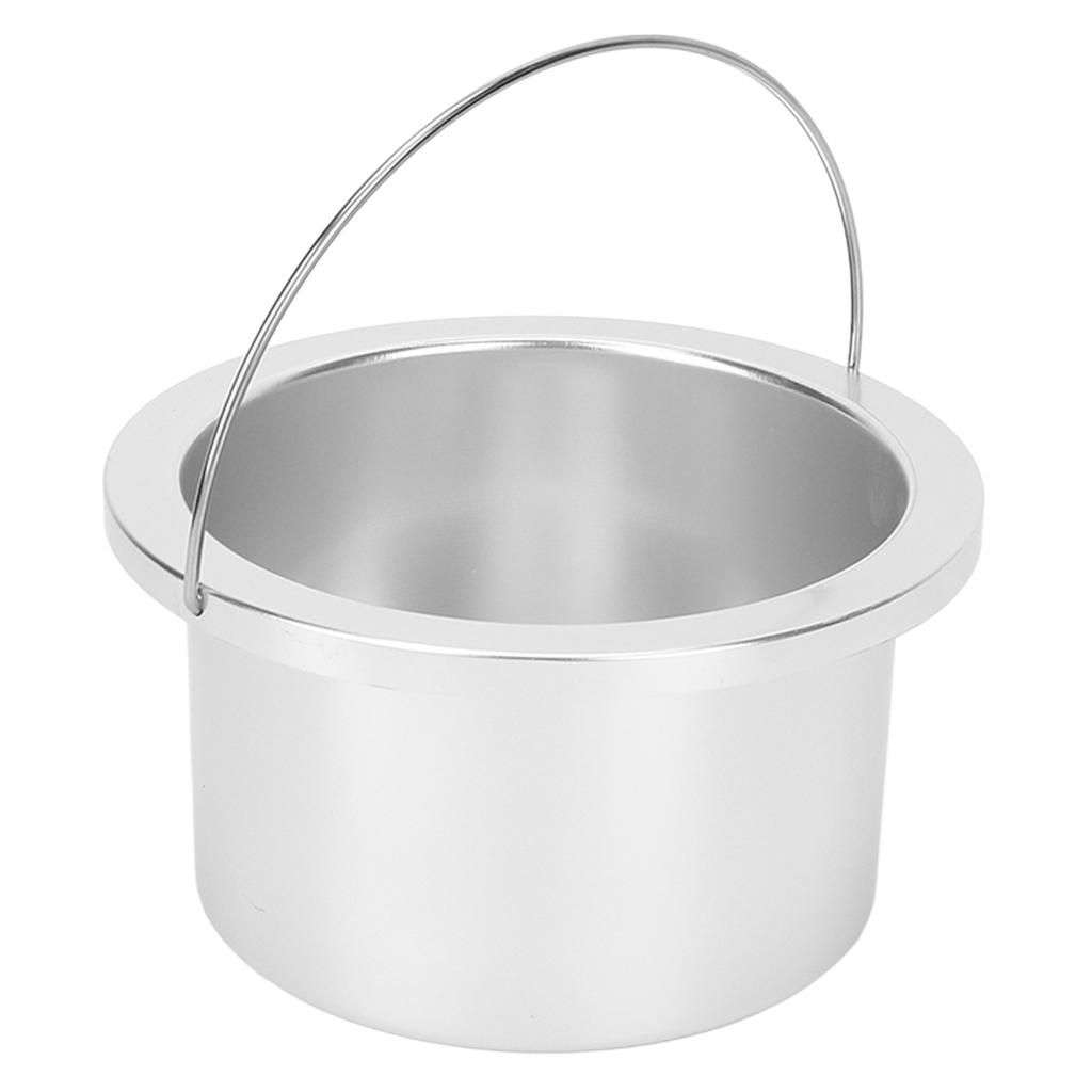 4.13in Wax Heat Machine Replacement Pot Aluminium Alloy Heating Quickly Evenly Wax Warmer Inner Pot Silver