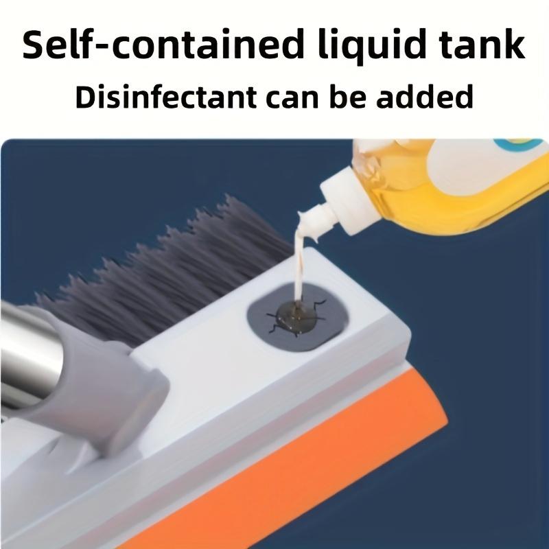 1 szt. Szczotka do szorowania wielopowierzchniowa z wbudowanym zbiornikiem na płyn - Rozsuwany ręczny czyścik do podłóg i ścian do łazienki, kuchni, toalety, salonu