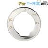 Car Head Light Adjust Button Panel Sticker for Volkswagen VW T-roc Troc 2017 2018 2019 2020 2021 2022 Stainless Steel Cover