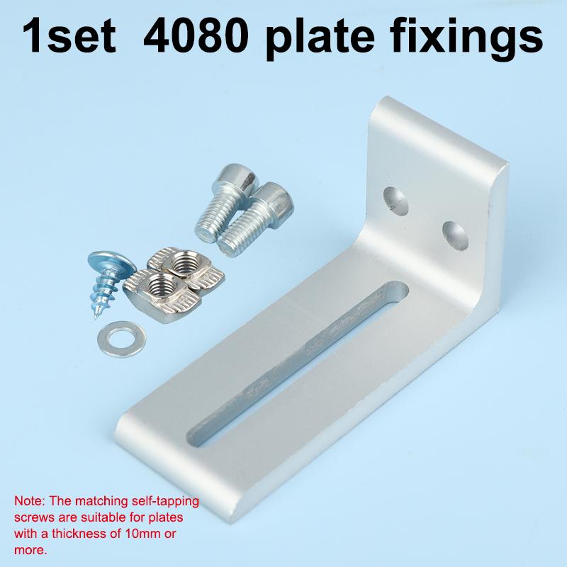 NOWE 1/2 szt. Profile aluminiowe Rama Płyta warstwowa Wsporniki mocujące zewnętrzne 2020 3030 4040