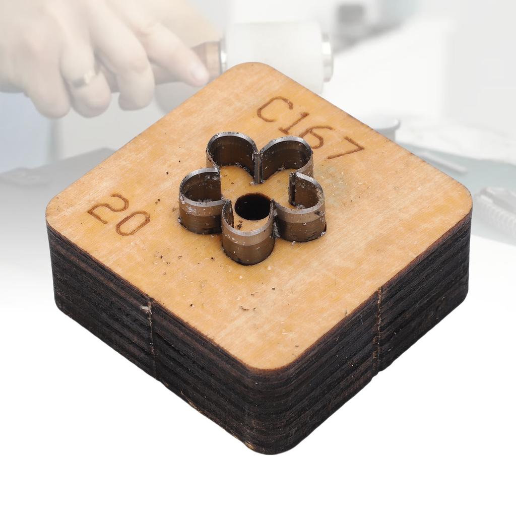Leather Cutting Die Flower Shaped Metal Leathercraft Cutter Punching Mold Crafting Tool