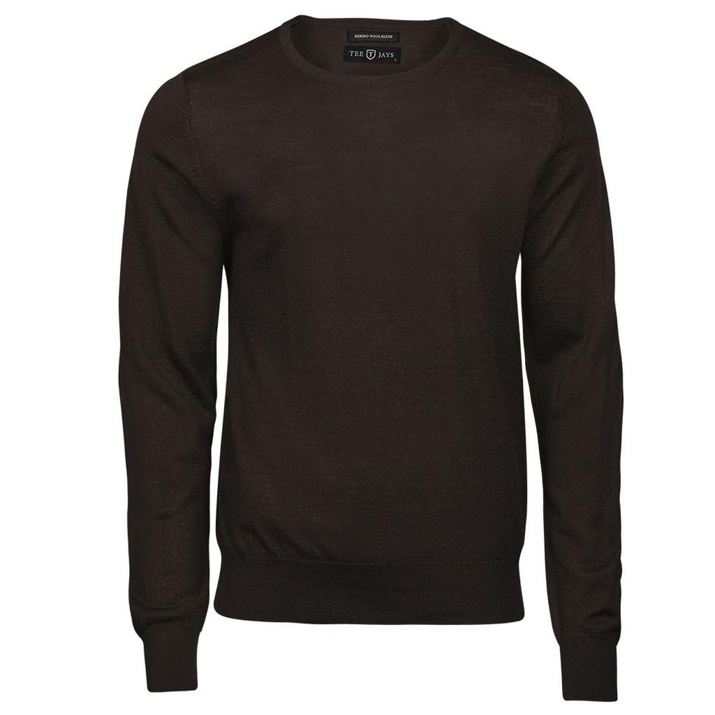 Tee Jays Mens Merino Blend Crew Neck Sweatshirt