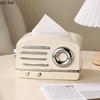 Radio Shape Ceramic Tissue Box Paper Towel Holder Napkin Paper Box Removable Tissue Box Tissue Storage Container Household Items