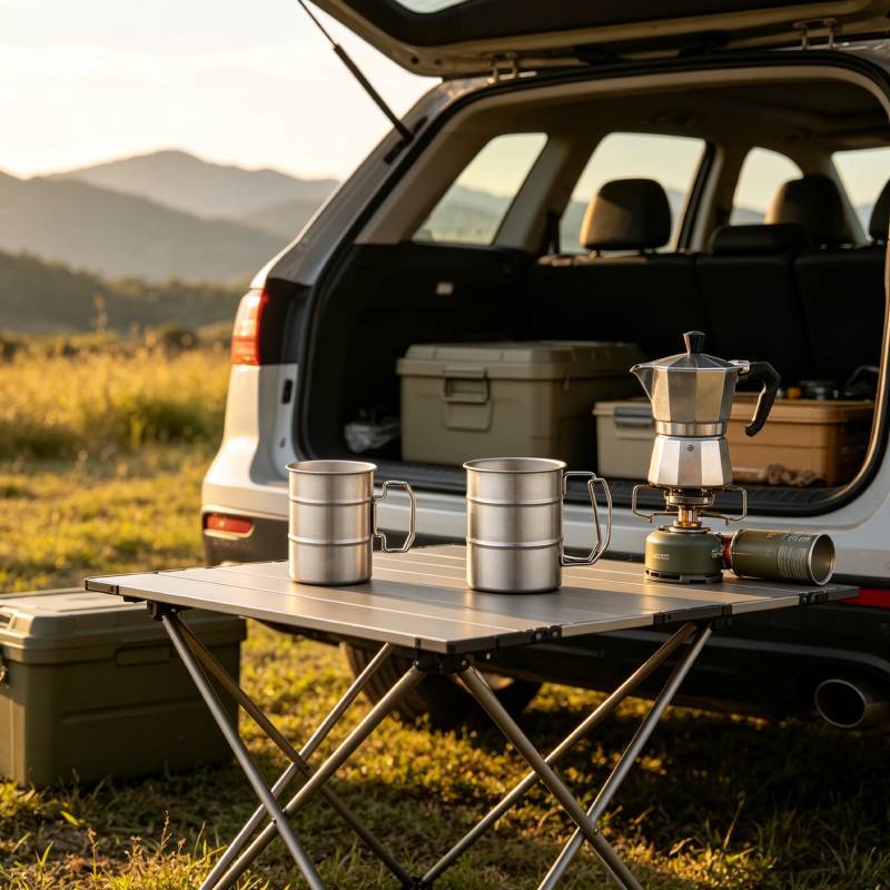 304 Stainless Steel Beer Cup Portable Camping Outdoor Water Mug With Cold Retention For Hiking