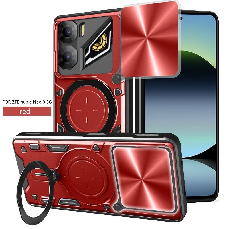 

For ZTE Nubia Neo 2 3 Case Shockproof PC+TPU Slide Camera Lens Protection Ring Back Holder Cover for Nubia Neo3 ZTE nubia Neo 2