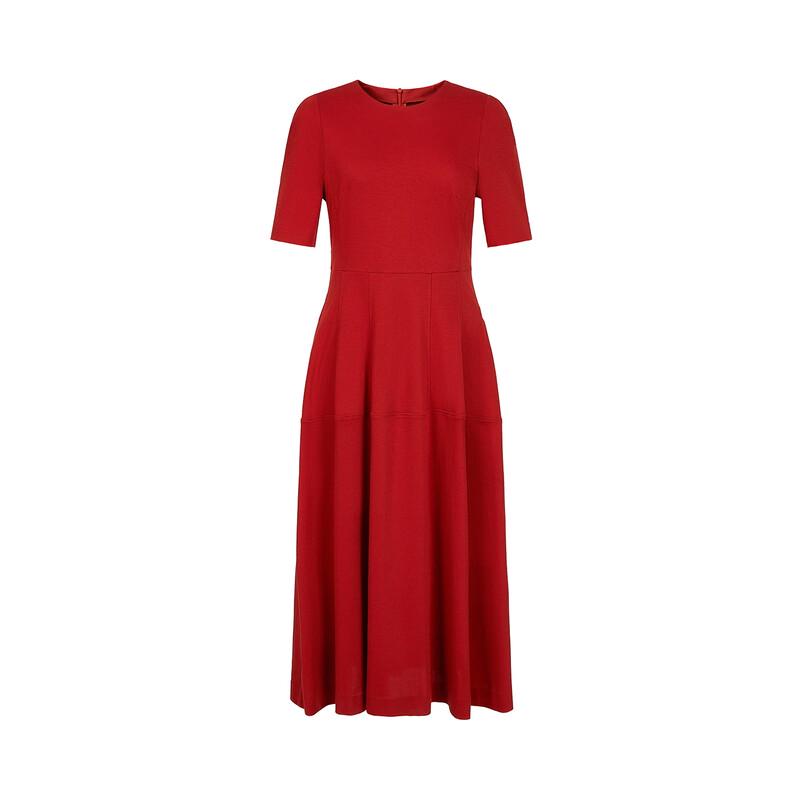 Jiuzi Annacode Minimalist Lyocell Belted Dress