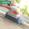2 In 1 Groove Cleaning Tool Window Frame Door Groove Cleaning Brush Sliding Door Track Cleaning Tools Handheld Crevice Cleaner
