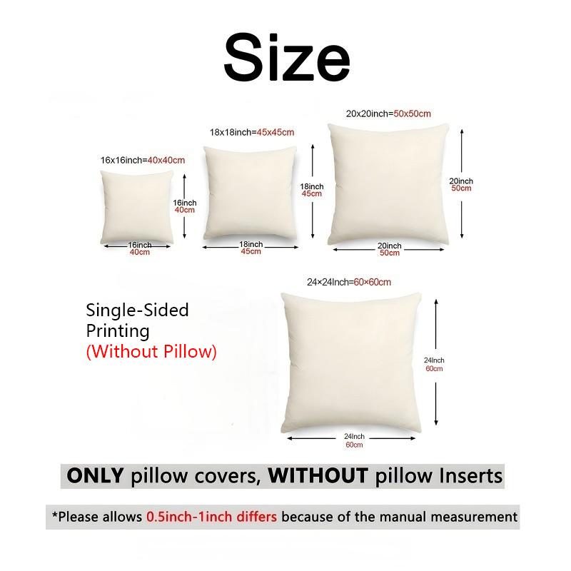 Christmas Pillows With Tree Deer Santa Truck Square Polyester Pillowcase, Modern Sofa Decorative Cushion Cover