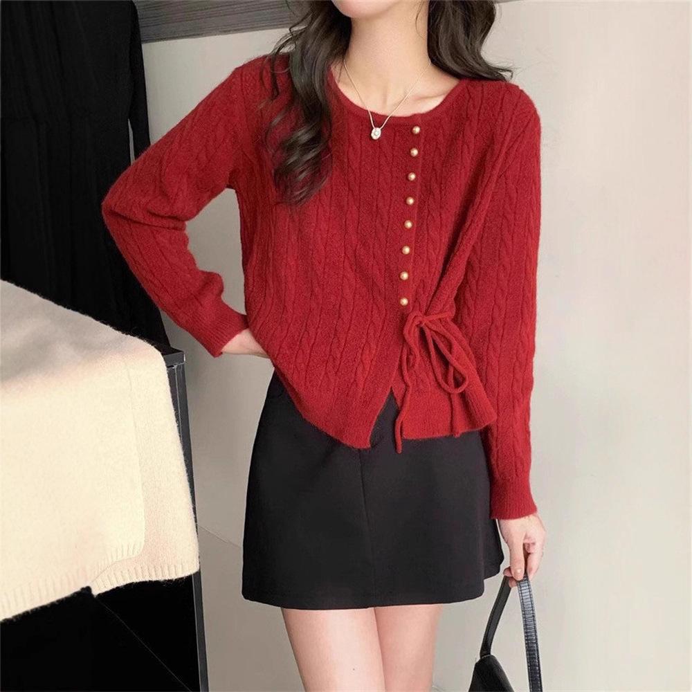 Korean-Style Cable Knit Sweater: Autumn/Winter Loose-Fit Cozy Top