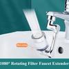Filter Faucet 1080° Universal Water Outlet Extender Multi-function Adapter Bathroom Washbasin Splash Head