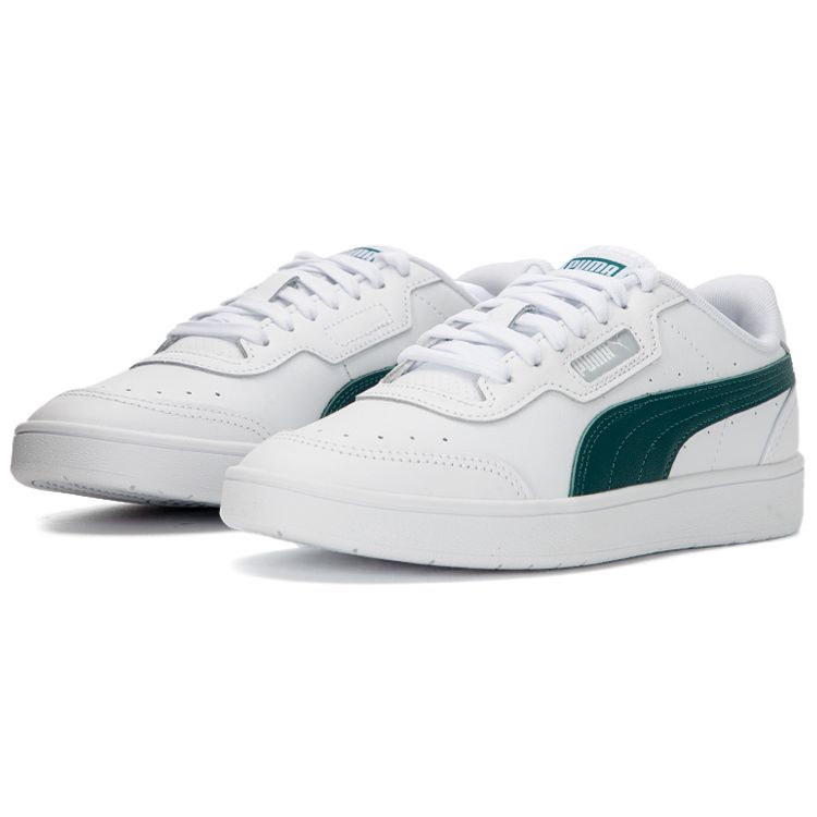 Puma Court Guard White Varsity Green Unisex Sneakers Platinum-Grey 386084-05