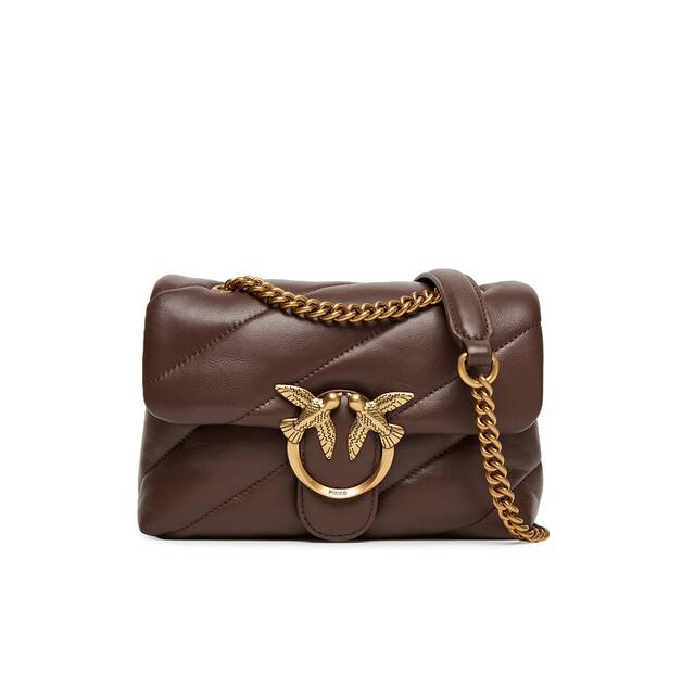 Bag PINKO Love Puff Mini CL PE 25 PLTT 100039 A0F2 Brown